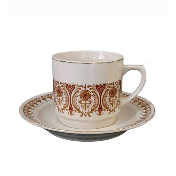 VINTAGE MCM KUN LUN CUP & SAUCER SET - Picture 1 of 8